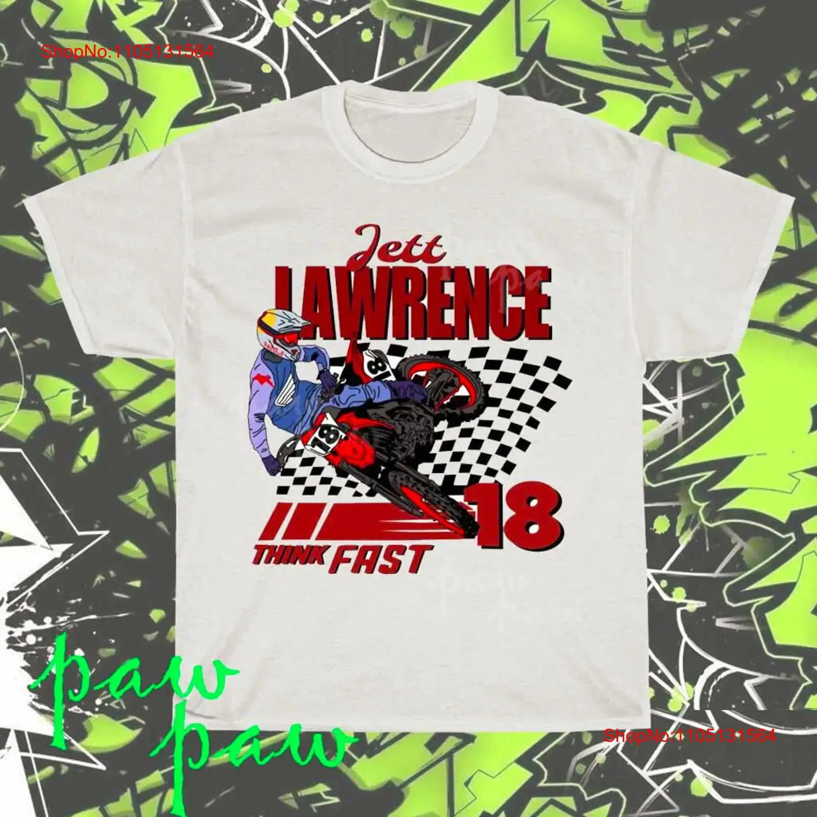 Streetwear Brands - เสื้อยืดลายกราฟิก Jett Lawrence HD ของแท้ ใหม่เอี่ยม