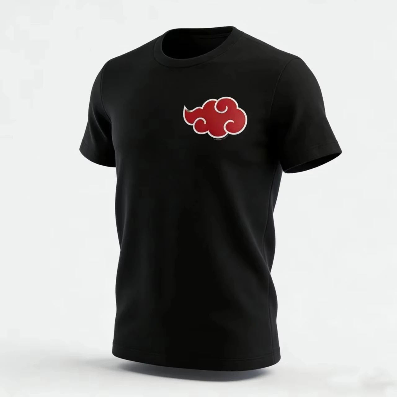 Good Streetwear Brand - เสื้อยืดพิมพ์ลายเมฆอะคาสึกิจากอนิเมะญี่ปุ่น เสื้อยืดแขนสั้นผู้ชายสไตล์สตรีทแวร์ เสื้อยืดแบรนด์ดังสำหรับผู้ชาย