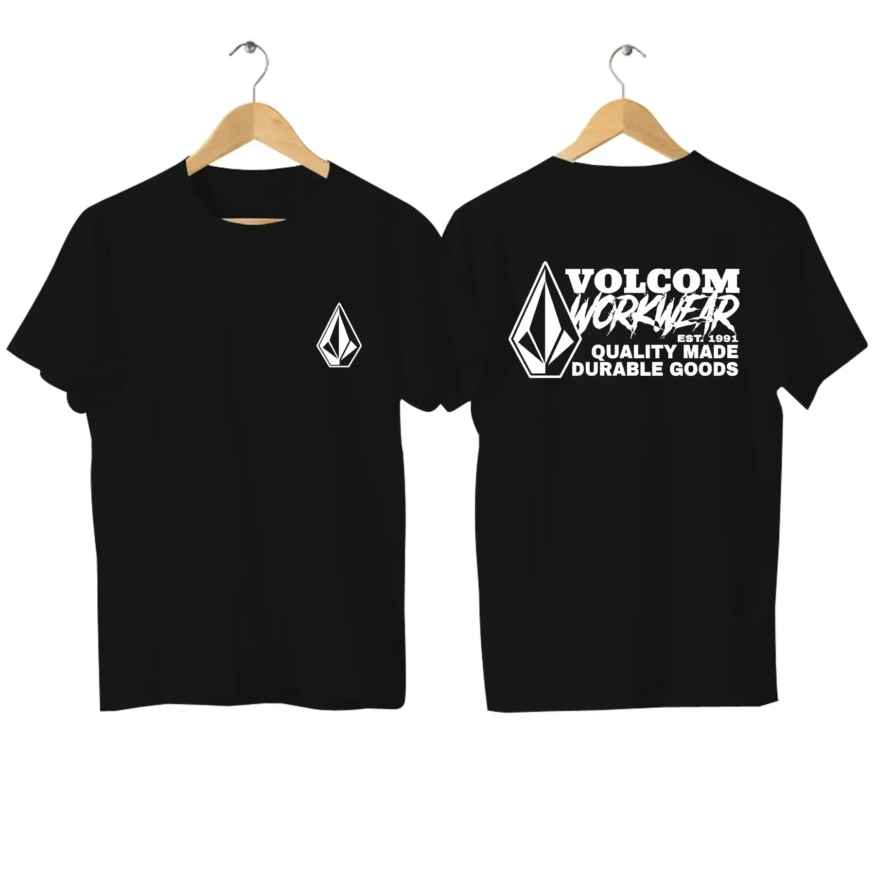 Streetwear Brand Stoned & Co - โวลคอม สโตนเสื้อยืดแขนสั้นผ้าฝ้ายแบรนด์แฟชั่นยอดนิยมสำหรับผู้ชายและผู้หญิงพิมพ์ลายแบรนด์พร้อมสตรีทแวร์ลำลอง