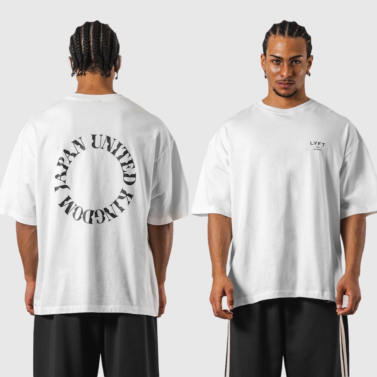 Streetwear Brand Rings - เสื้อยืดแบรนด์ Ring Big White Vintage Fitness