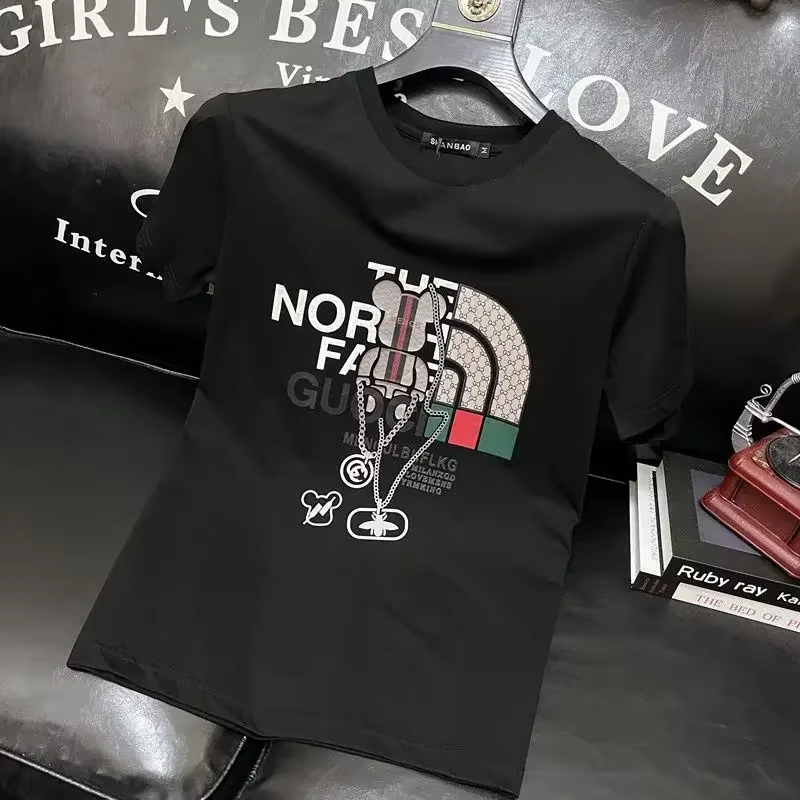 Quality Streetwear Brand - เสื้อยืดพิมพ์ลายตัวอักษรแบรนด์หรูสำหรับผู้ชาย ผ้าฝ้ายแท้ 100% เสื้อยืดแขนสั้น เสื้อผ้าผู้ชายคุณภาพสูง สตรีทแวร์
