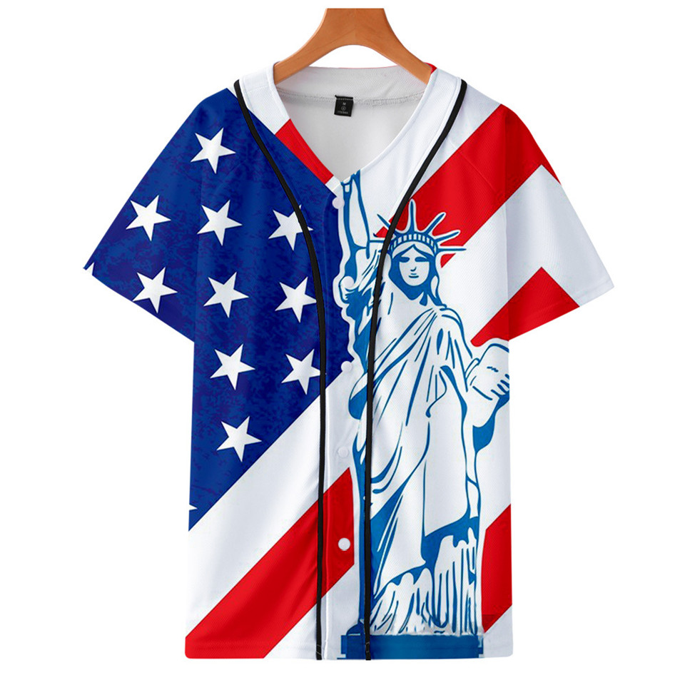 เสื้อยืดลายธงชาติอเมริกา ลายหั - Streetwear Brand Usa บทวิจารณ์และราคา