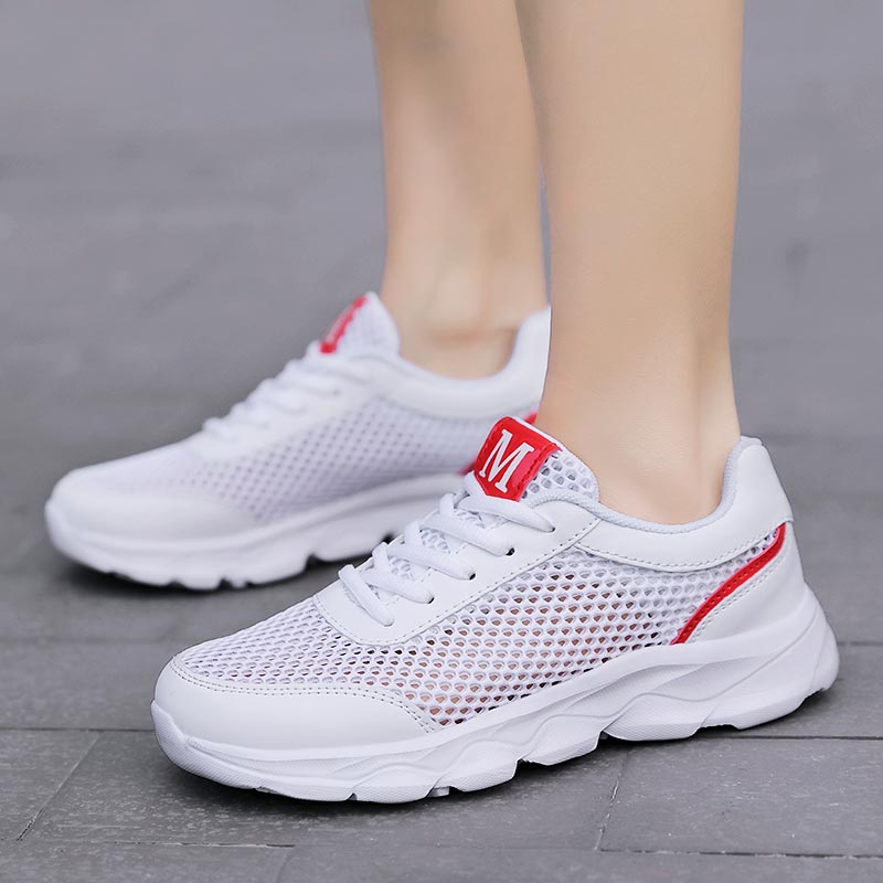 ฤดูร้อน Breathable รองเท้าผ้าใ - Streetwear Brand With White Flowers บทวิจารณ์และราคา