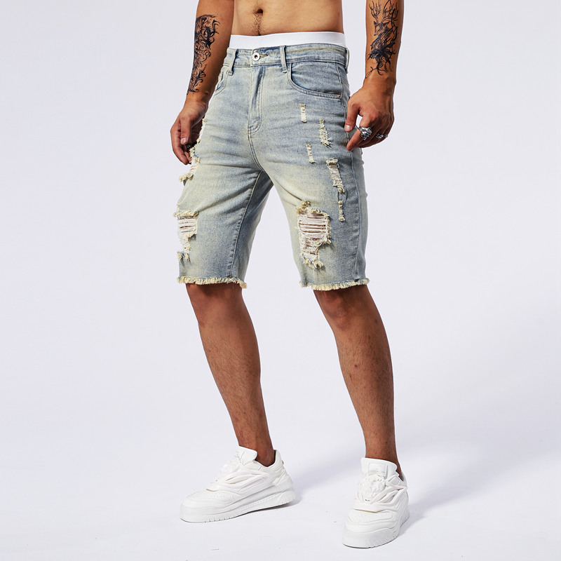 2025 ฤดูร้อนใหม่ผู้ชาย Ripped  - Streetwear Brands บทวิจารณ์และราคา