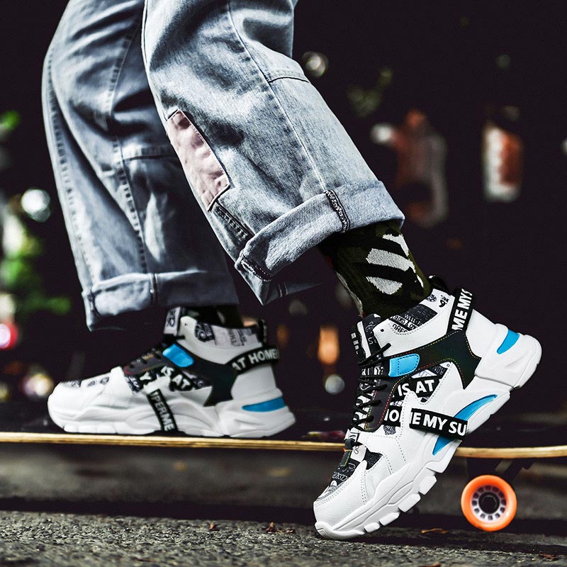 ขนาดใหญ่ขนาดสูง Chunky รองเท้า - Streetwear Brand With White Flowers บทวิจารณ์และราคา
