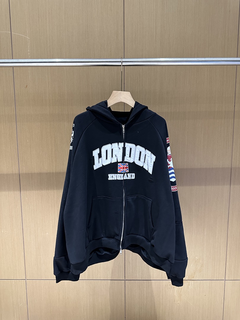 เสื้อฮู้ดซิป 25S ล้างสีแบบวินเ - Streetwear Brand London บทวิจารณ์และราคา