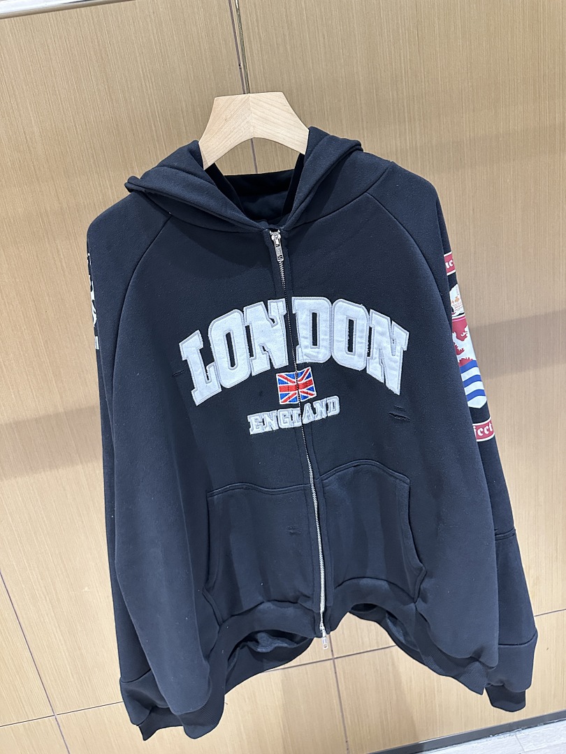 เสื้อฮู้ดซิป 25S ล้างสีแบบวินเ - Streetwear Brand London บทวิจารณ์และราคา