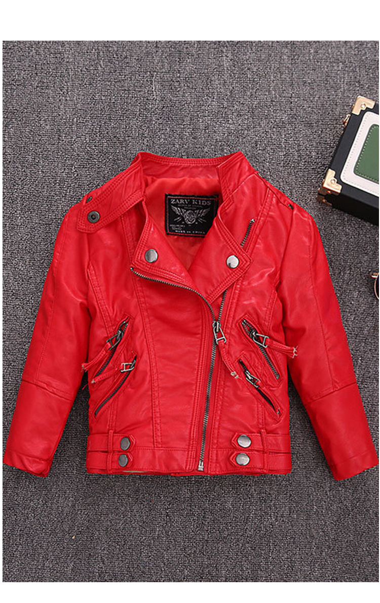 เสื้อแจ็คเก็ตหนัง PU สีแดงสำหร - Streetwear Brand Red Logo บทวิจารณ์และราคา