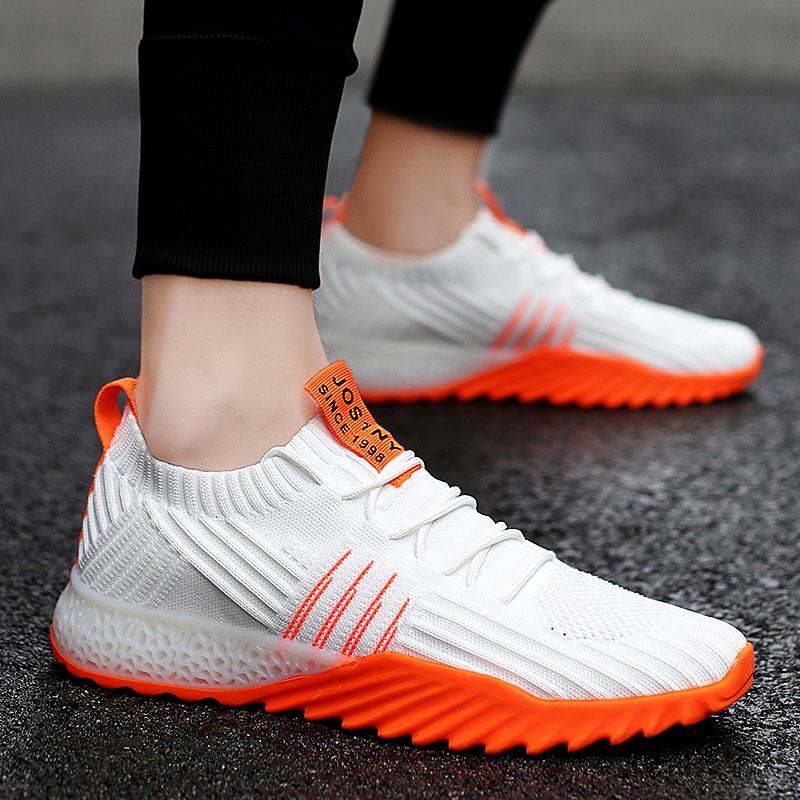 Plusขนาดน้ำหนักเบาAir Mesh Men - Streetwear Brand With White Flowers บทวิจารณ์และราคา